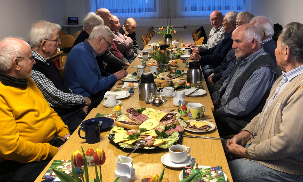 Männerfrühstück am 5.4.23 im Vereinsraum des Fuldataler Rathauses