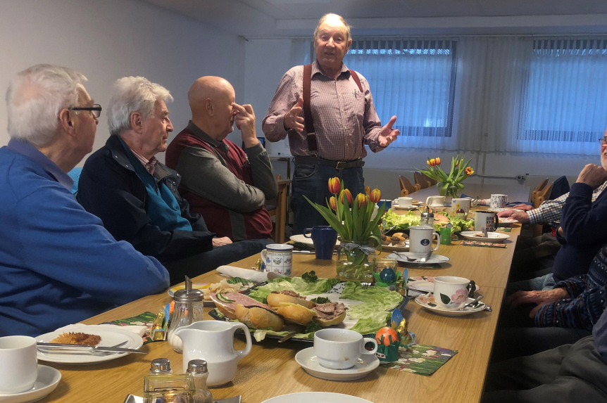 Männerfrühstück am 5.4.23 im Vereinsraum des Fuldataler Rathauses